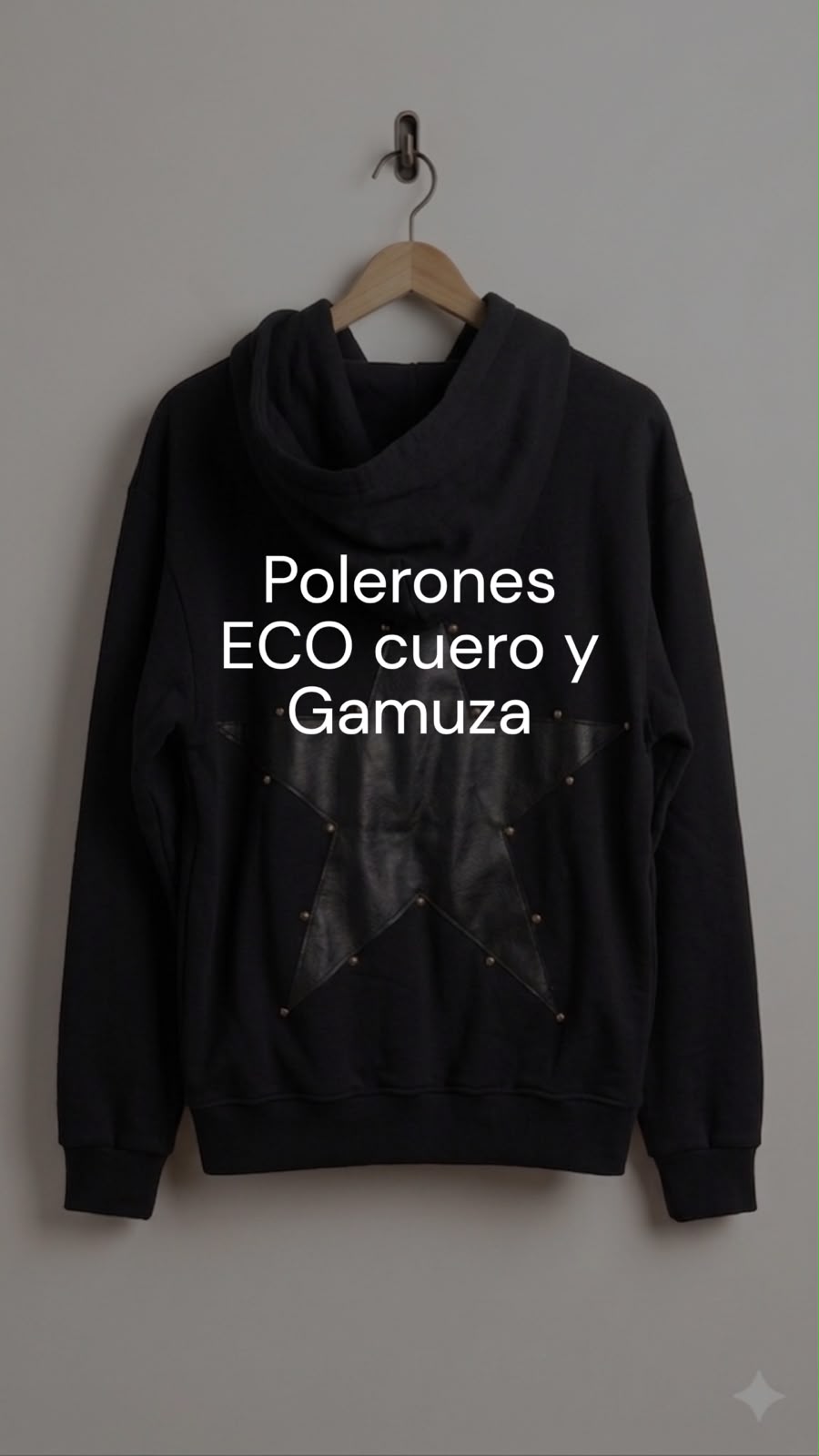 POLERONES ECO CUERO Y GAMUZA