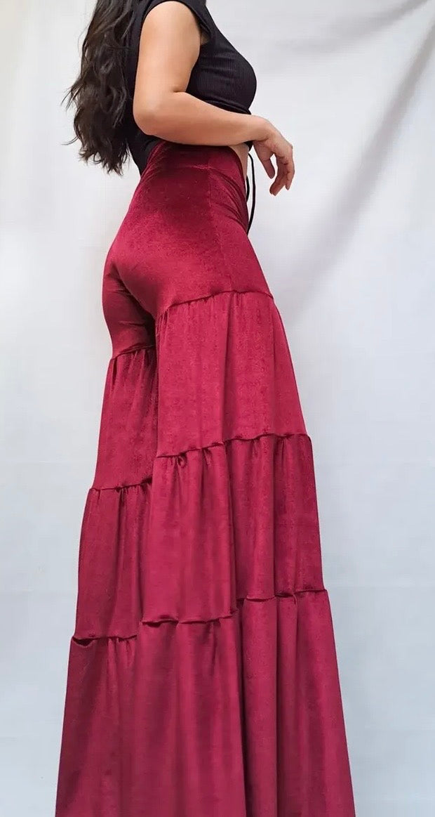 Maxi palazzo Rafaela Burdeo Terciopelo