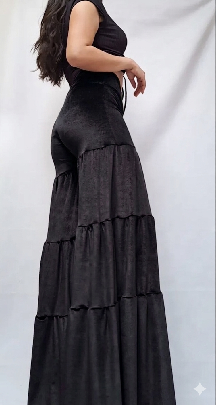 Maxi palazzo Terciopelo negro