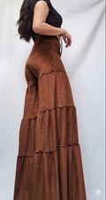 Maxi palazzo Terciopelo café
