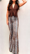 Flare Serpiente café